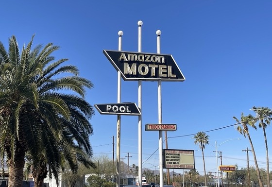 Photo of The old “Amazon Motel” sign will be updated to read “Amazon Flats” and will include updates to the lighting. 