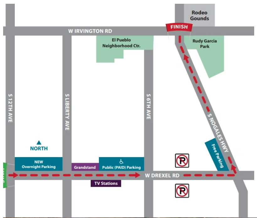 Traffic Alert Event Road Closures 100th Annual Tucson Rodeo Parade