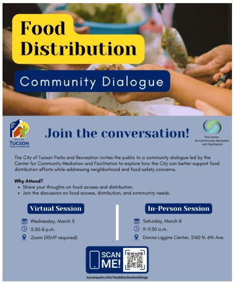 Food Distribution at parks flyer