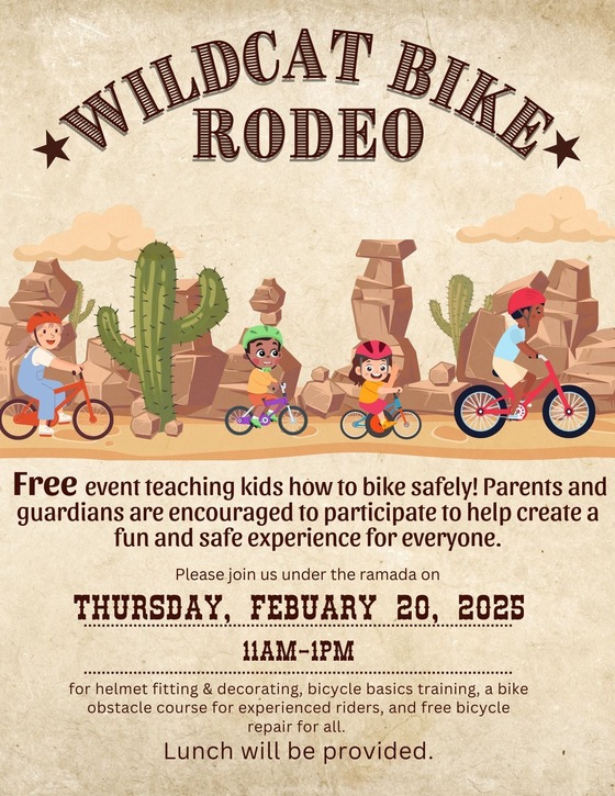 wildcat bike rodeo graphic