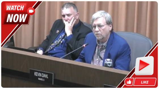 Photo of Council member Dahl at the Mayor and Council meeting