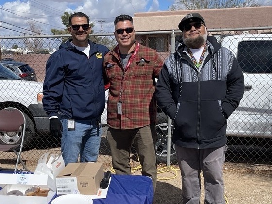 Photo of CSHW Program’s Community Enrichment Coordinators Oscar Medina, Isaac Durgin & Care Coordinator Ricky Romero.