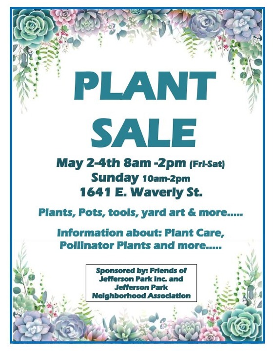 Jefferson Park Plant Sale graphic