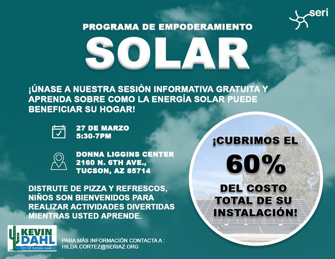 Solar empowerment spanish flyer