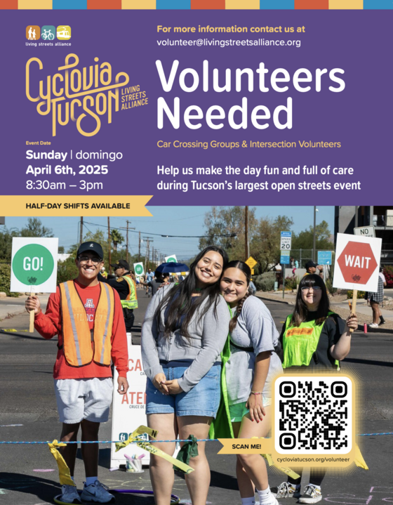 Cyclovia Volunteers needed Flyer
