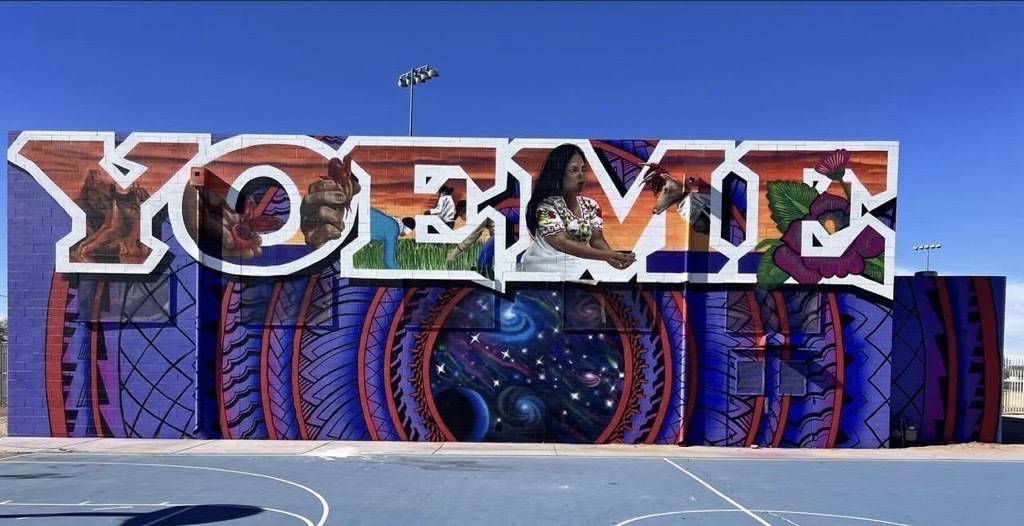 Mural at the Old Pascua Community Center by Salvador Sahuaqui.