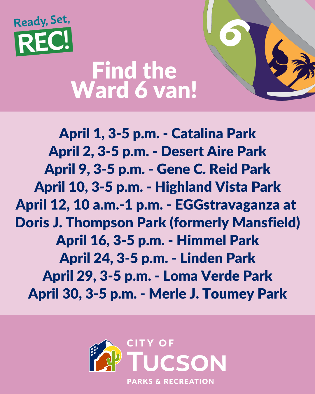 Ready, Set, Rec! Ward 6 Van 