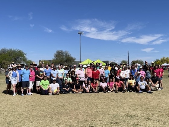 Photo of The amazing Parks and Rec team behind the magic of this year’s EGGstravaganza. 