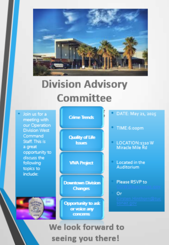 Flyer for Division advisory committee