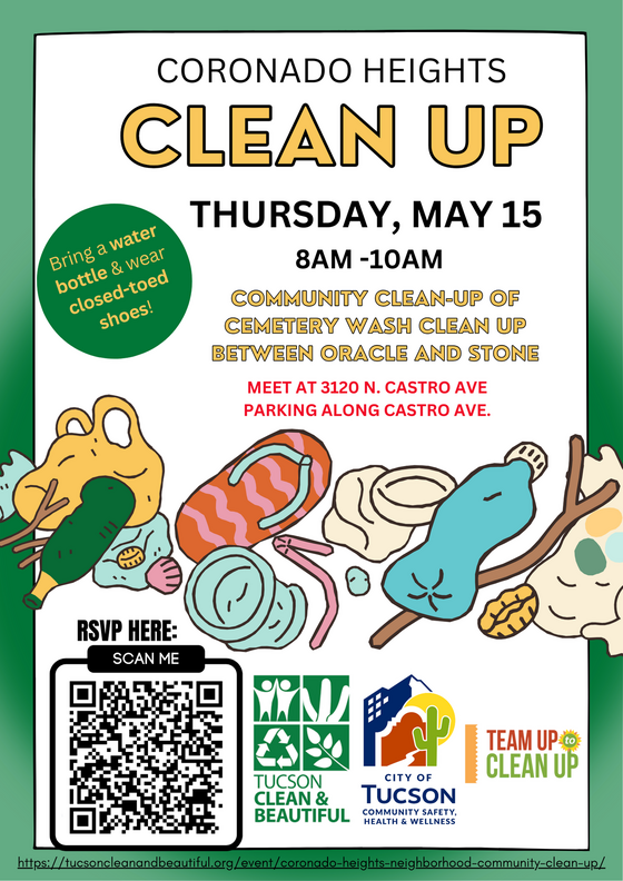 Coronadao Heights Clean up Flyer
