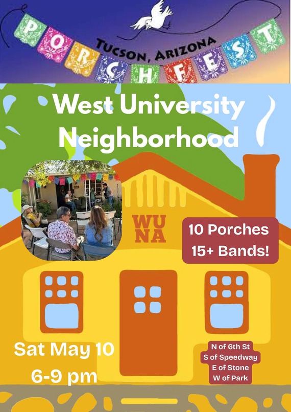 West University neighborhood Porch Fest Invite