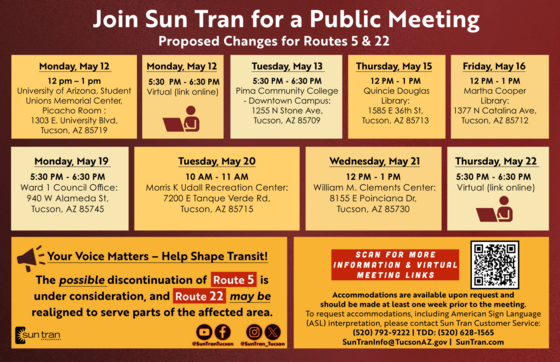 graphic for Suntran public meetings