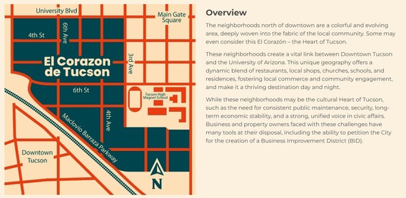 Overview of El Corazón de Tucson