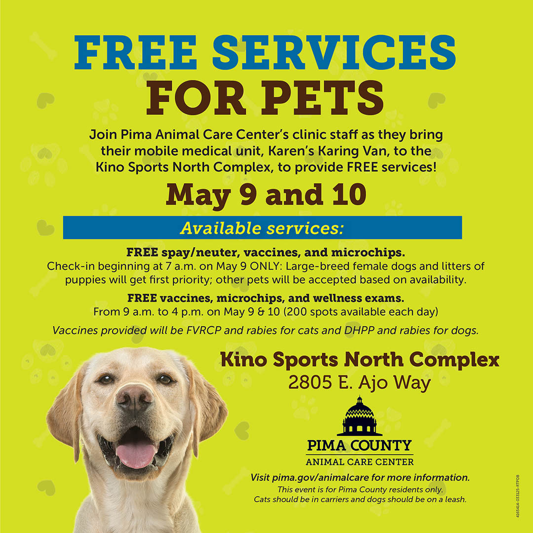 Pima Animal Care Center Spay/Neuter Event Flyer