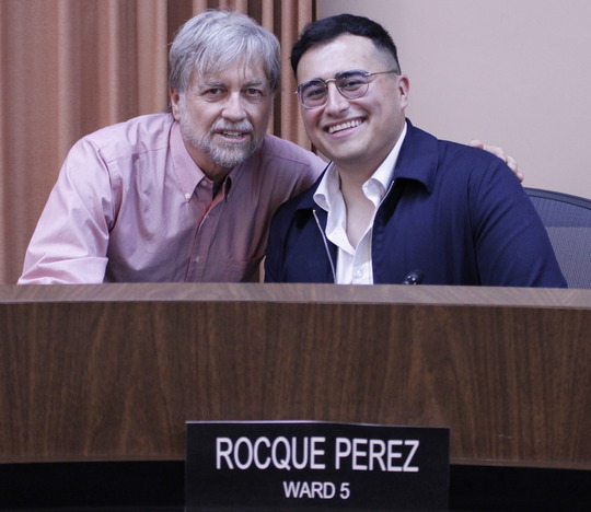 Photo of Council Member Dahl and Council Member Perez