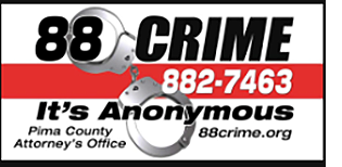 88 Crime logo, 882-7463, it's anonymous.