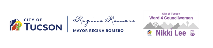 Logos for the City of Tucson, Mayor Romero, and Councilmember Nikki Lee