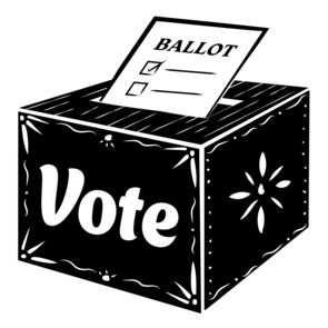 Vote image of ballot box