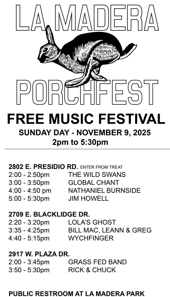 La Madera Porch Fest Graphic