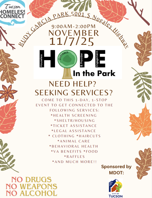Hope in the Park Event graphic