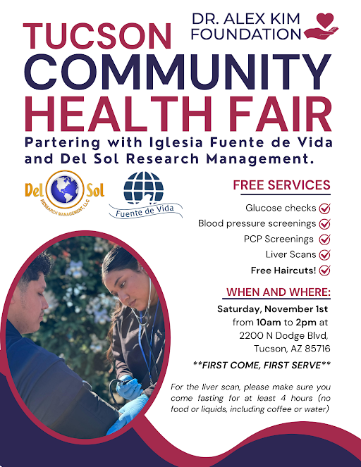 Tucson Community Health Fair graphic.