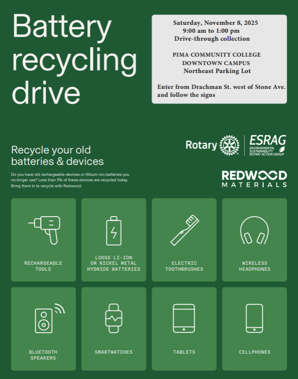 Battery Recycling Drive Graphic