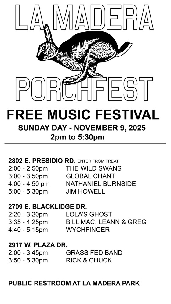 La Madera Porchfest Graphic