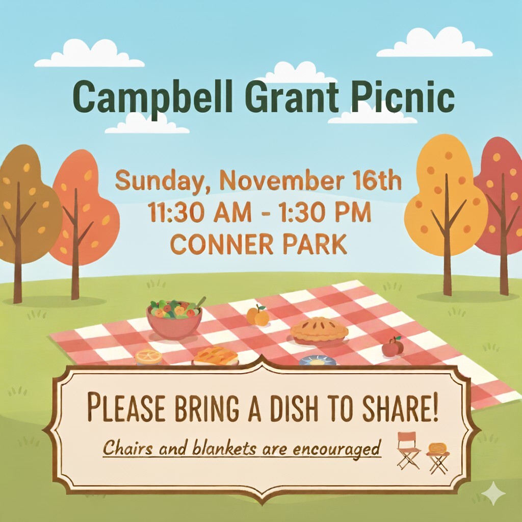 Campbell Grant picnic graphic