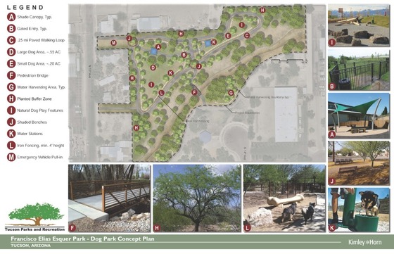Photo of Francisco Elias Esquer Dog Park Concept Plan.