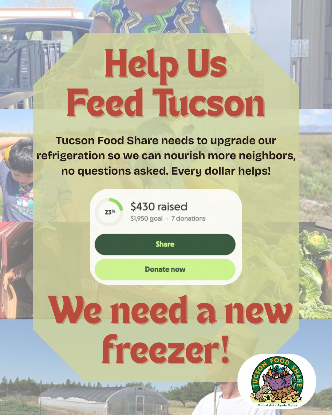Tucson Food Share Fundraiser Graphic