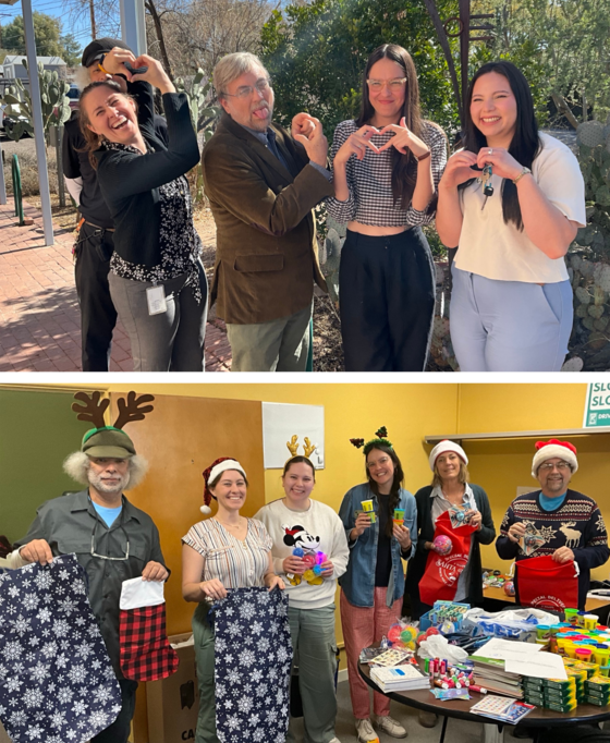Second photo collage of Marlene Avelino at the Ward 3 office
