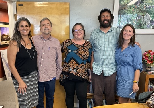 Photo of the Ward 3 staff meeting with the District 3 staff.