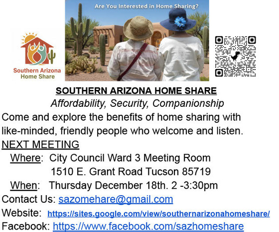 Southern Arizona Home Share Graphic