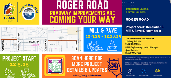 Roger Road Improvement Graphic