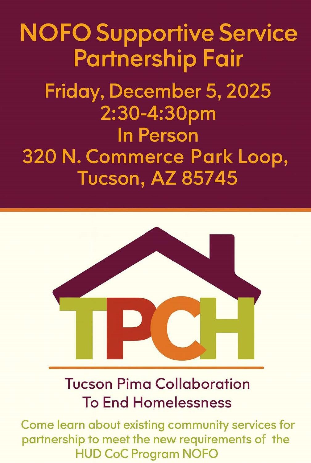 Invite to Supporting Services Partnership Fair