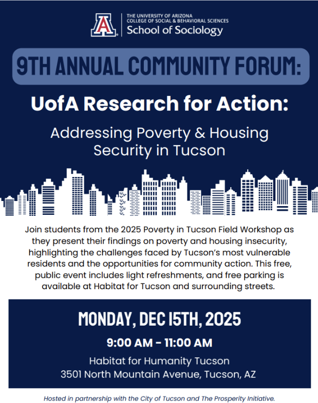 Graphic for the 9th annual Community forum addressing poverty and action.