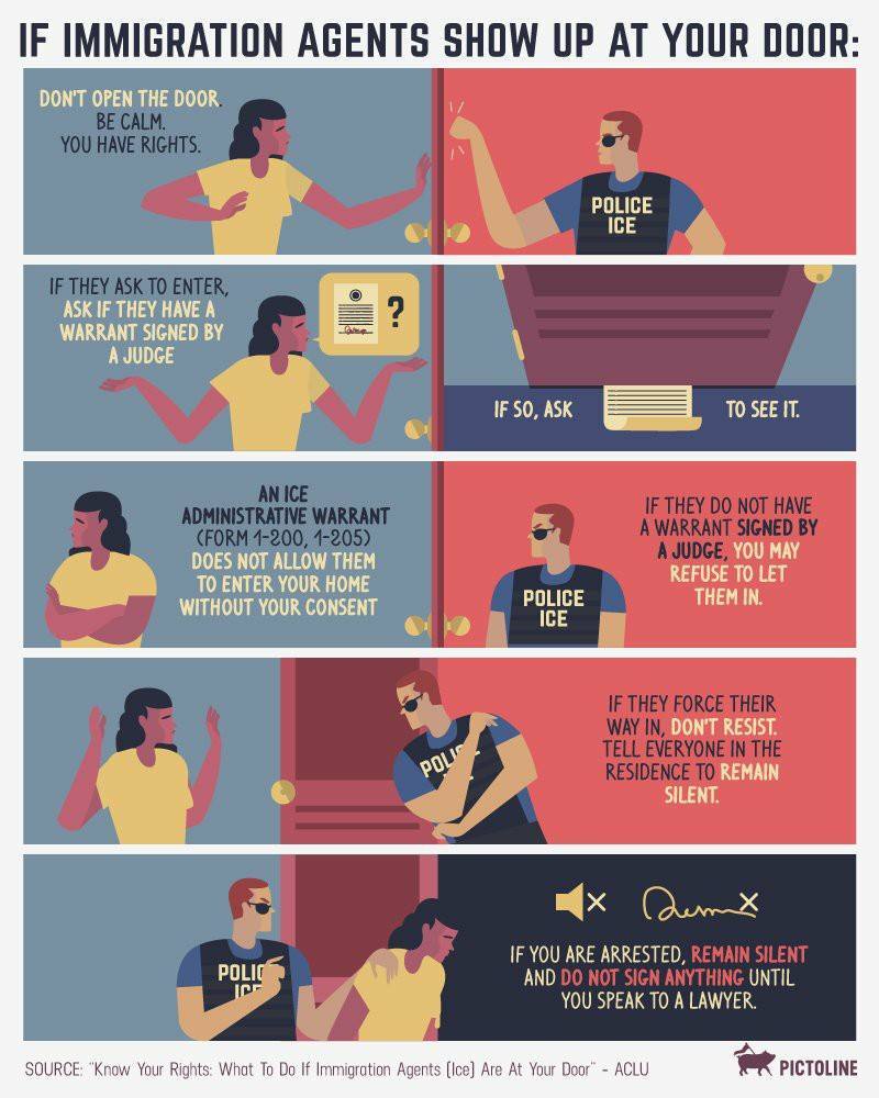 Know your rights sequential graphic