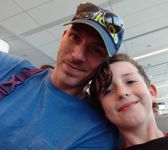 Photo of Ward 3 Council Aide Jonathan Courtney and his son Ascher.