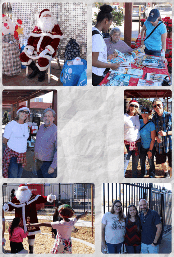 GIF of a photocollage for the Ward 3 holiday party