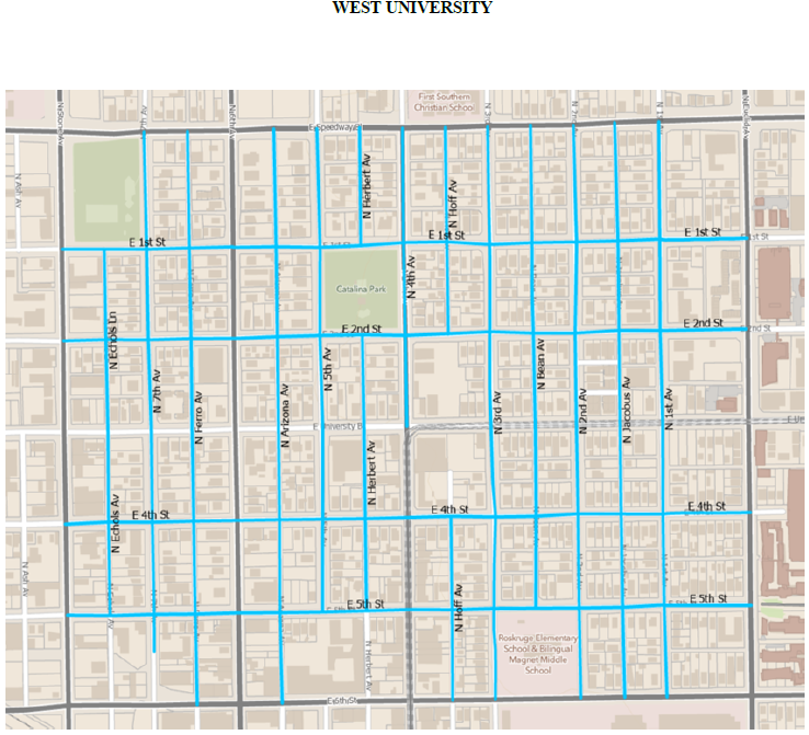 Map of Repaving in WUNA