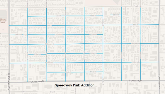 Palo Verde Repaving Map