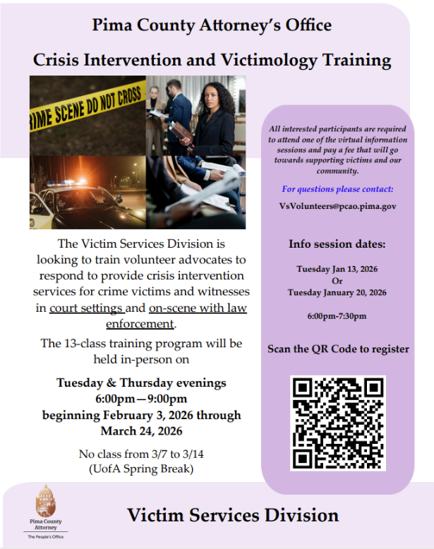 Victimology training graphic