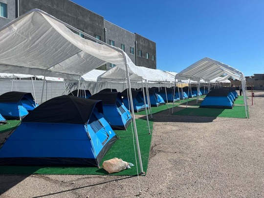 Photo of tents at Star Village