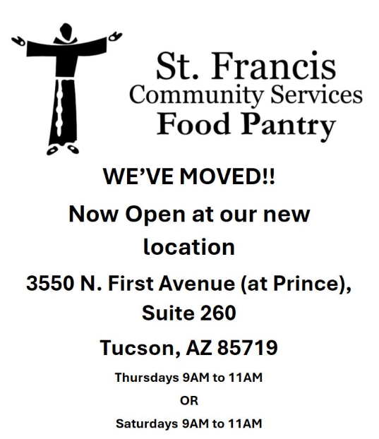 St Francis food pantry flyer