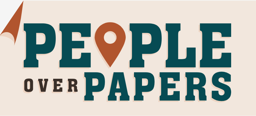 graphic of People Over Papers logo