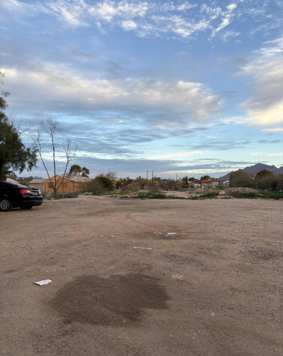 Photo of A vacant lot in Tucson.