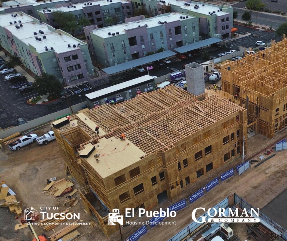 Construction site of Sugar Hill on Stone, City of Tucson affordable housing development