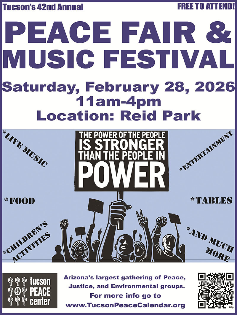 Peace and music festival fair flier