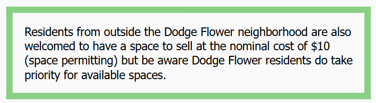 Dodge flower informational Graphic