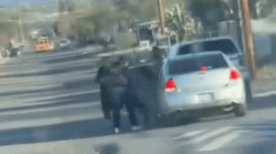 GIF of Woman getting detained by ICE